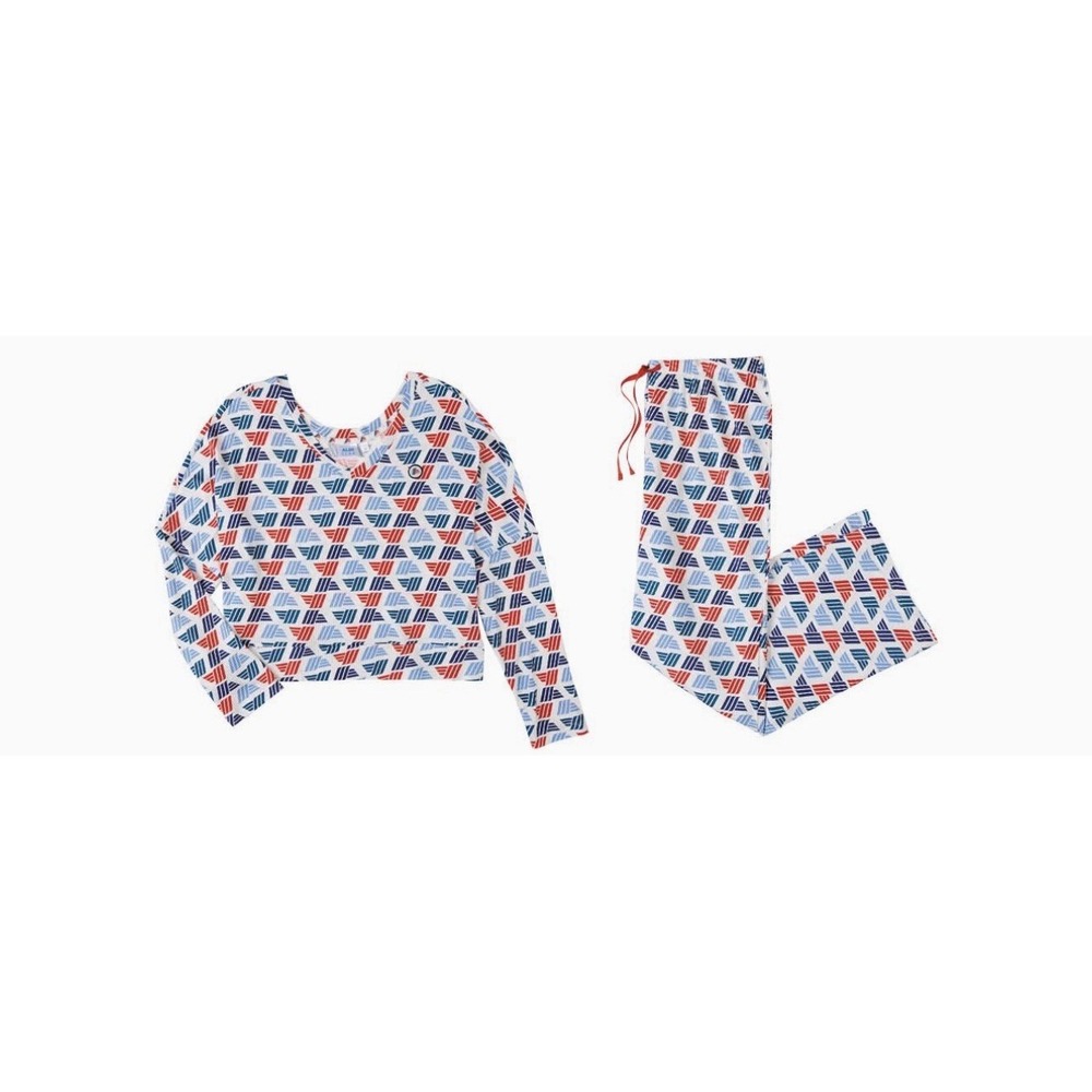ALDI Gear Ladies Cozy Ribbed Set All Over Print Size Small 4-6